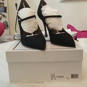 Tabitha Simmons Black Suede Pumps